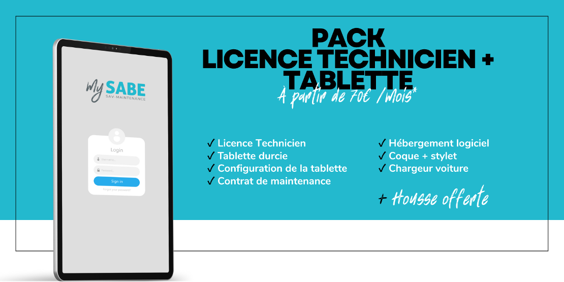 Pack licence technicien et tablette