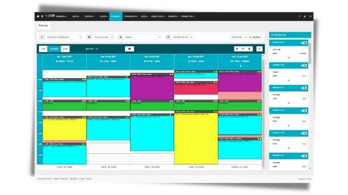 Planning des interventions d'un technicien