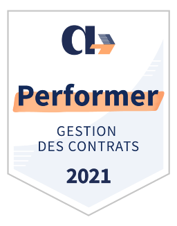 Badge Appvizer Performer Gestion des contrats